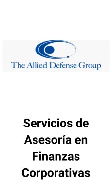Seale Asesoró a Allied Defense Group en Finanzas Corporativas &mdash; tombstone
