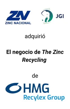 Seale Advised Zinc Nacional on the acquisition Acquisition of the Zinc Recycling Business of HMG — tombstone